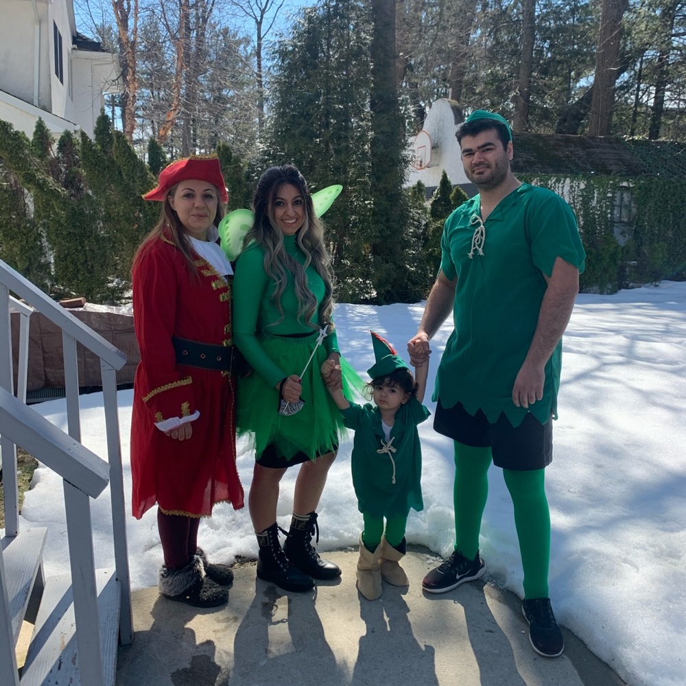 Peter Pan costume tinkerbell family Captain Hook